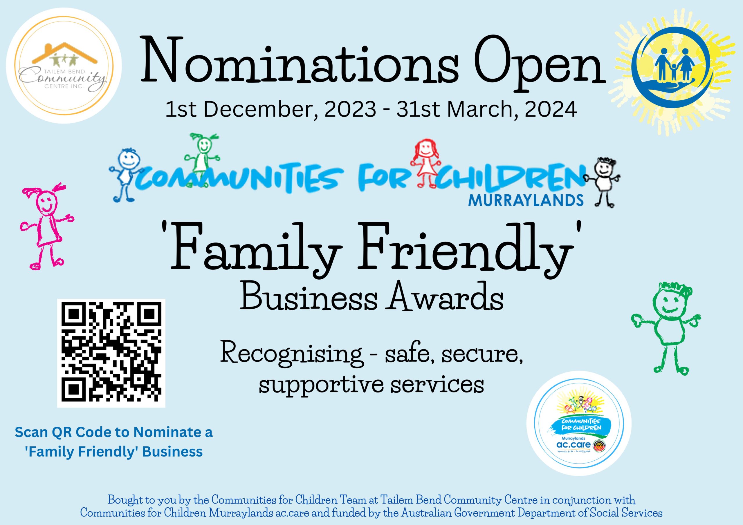 6. 'Family Friendly' Nominations Open